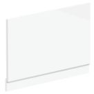 Highlife Bathrooms Halite Adjustable End Bath Panel 750mm Gloss White 2 Pieces