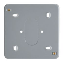 Contactum CLA3094 6/8-Module Grid Metal-Clad Back Box 37mm