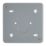 Contactum CLA3094 6/8-Module Grid Metal-Clad Back Box 37mm