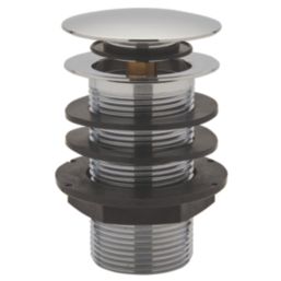 Highlife Bathrooms Unslotted Pop Up Basin Waste Chrome 61mm
