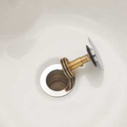 Highlife Bathrooms Unslotted Clicker Basin Waste 61mm