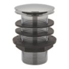 Highlife Bathrooms Unslotted Pop Up Basin Waste Chrome 61mm