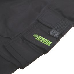 Apache Bancroft Work Trousers Black/Grey 32" W 33" L