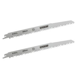 Erbauer S1531L Wood Reciprocating Saw Blades 205mm 2 Pack Screwfix