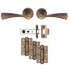 Carlisle Brass Sintra Door Handle Pair Antique Brass