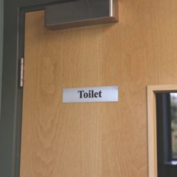 Essentials Toilet Sign 50mm x 200mm