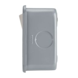 Contactum   13A 2-Gang DP Switched Metal Clad Socket  with White Inserts