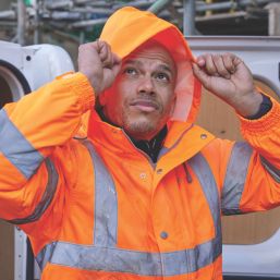 Site Battell Hi-Vis Pilot Jacket Orange Medium 38-40" Chest