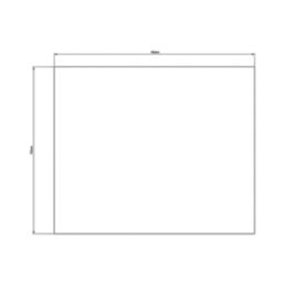 Splashback  Ice White Self-Adhesive Glass Kitchen Splashback 900mm x 750mm x 6mm