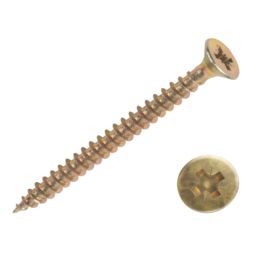 Goldscrew  PZ Double-Countersunk Thread Cutting Multipurpose Screws 3mm x 12mm 200 Pack