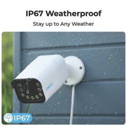 Reolink P430 PoE or Mains-Powered White Wired 4K Indoor & Outdoor Bullet Add-On Camera