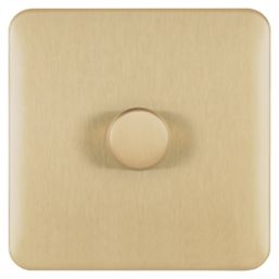 Schneider Electric Lisse Deco 1-Gang 1-Way  Dimmer Switch  Satin Brass
