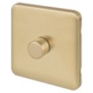 Schneider Electric Lisse Deco 1-Gang 1-Way  Dimmer Switch  Satin Brass