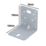Magnodur Reinforced Angle Brackets Silver 100mm x 100mm x 90mm 10 Pack