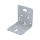 Magnodur Reinforced Angle Brackets Silver 100mm x 100mm x 90mm 10 Pack