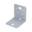 Magnodur Reinforced Angle Brackets Silver 100mm x 100mm x 90mm 10 Pack