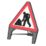 Melba Swintex Q Sign Triangular "Men at Work" Traffic Sign 870mm x 1220mm