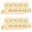 Essentials Plain Mirror Plates Electro Brass 32mm x 32mm x 32mm 10 Pack