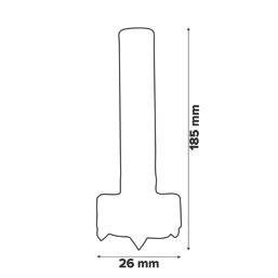 Erbauer  Straight Shank  Hinge Wood TCT Cutter 26mm x 63mm