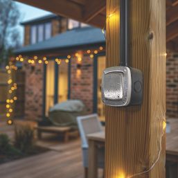 British General  IP66 20A 1-Gang 2-Way Weatherproof Outdoor Switch with LED