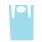 L-PRO  Polythene Aprons Light Blue 200 Pack