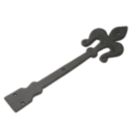 Hardware Solutions Antique Black  FDL Hinge Front 400mm x 110mm