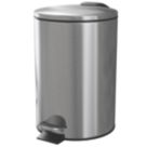 Koros Pedal Bin Brushed Stainless Steel 3Ltr