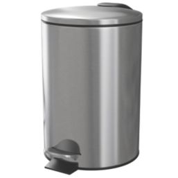 Koros Pedal Bin Brushed Stainless Steel 3Ltr