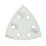 Flexovit Delta A203F 80 Grit 6-Hole Punched Multi-Material Sanding Triangles 95mm x 95mm 6 Pack