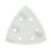 Flexovit Delta A203F 80 Grit 6-Hole Punched Multi-Material Sanding Triangles 95mm x 95mm 6 Pack