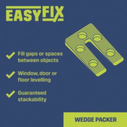 Easyfix Wedge Packers One Size 80mm x 1-8mm x 45mm 200 Pieces