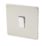 Varilight  10AX 1-Gang 2-Way Light Switch  Satin Chrome