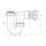McAlpine Swivel P Trap White 50mm