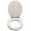 Croydex Maitland Soft-Close with Quick-Release Flex-Fix Toilet Seat Moulded Wood White