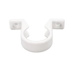 FloPlast Push-Fit Pipe Clips White 32mm 10 Pack