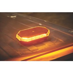Ring Clear Magnetic Amber Light Bar 39W 80mm