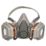 3M 6003KIT-1 One Size Half Face Respirator Kit with Replaceable Filters A2-P3 7 Piece Set