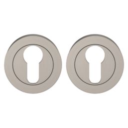 Smith & Locke Lormel Euro Escutcheon (Pair) Satin Nickel 50mm