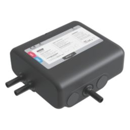 Mira Platinum Remote Single Outlet Gravity-Pumped Thermostatic Black/Chrome Wireless Digital Shower Valve & Controller