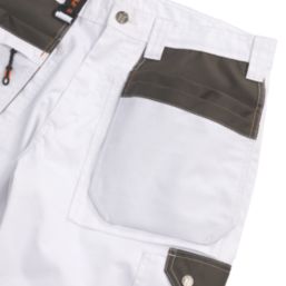 Scruffs Worker Plus Work Trousers White 34" W 32" L
