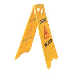 Essentials Caution Wet Floor A-Frame Safety Sign 600mm x 290mm
