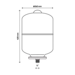 Flomasta Potable Expansion Vessel 18Ltr