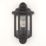 LAP  Outdoor Half Lantern Wall Light Satin Black