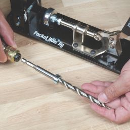 Trend  Hex Shank Double-Flute Pilot Wood Short - Pocket Hole Drill 9.5mm x 160mm