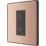 British General Evolve 1-Gang 2-Way LED Single Secondary Trailing Edge Touch Dimmer Switch  Copper with Black Inserts