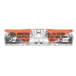 Wago 221-2411 32A 2-Way Inline Lever Connectors 60 Pack