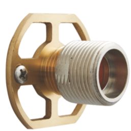 Highlife Bathrooms  Square Shower Brackets Brushed Brass