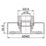 Highlife Bathrooms  Square Shower Brackets Brushed Brass