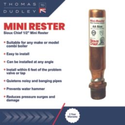 Sioux Chief DW660-2J Water Hammer Arrestor 1/2" BSP