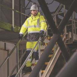 Scruffs  Hi-Vis Jacket Yellow / Navy Large 49" Chest